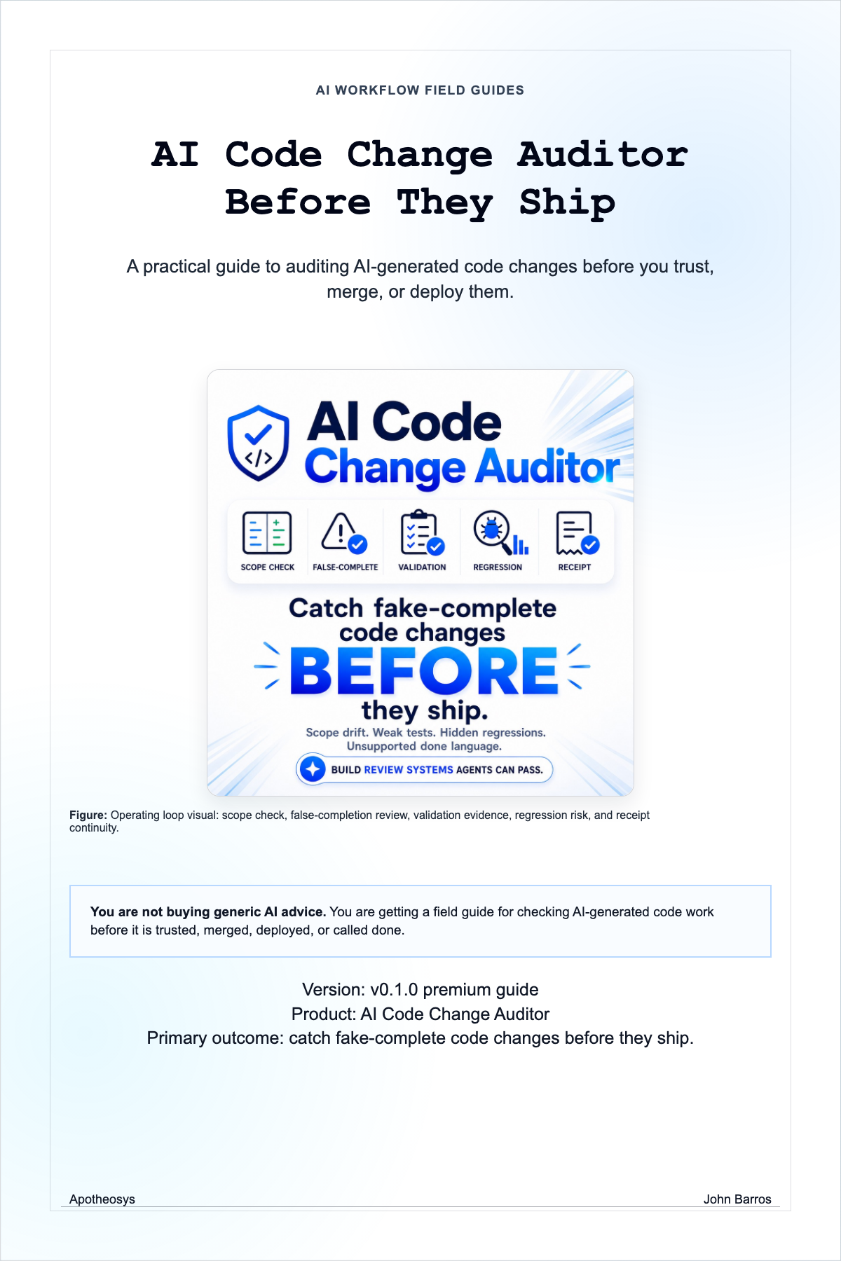 AI Code Change Auditor V2 cover